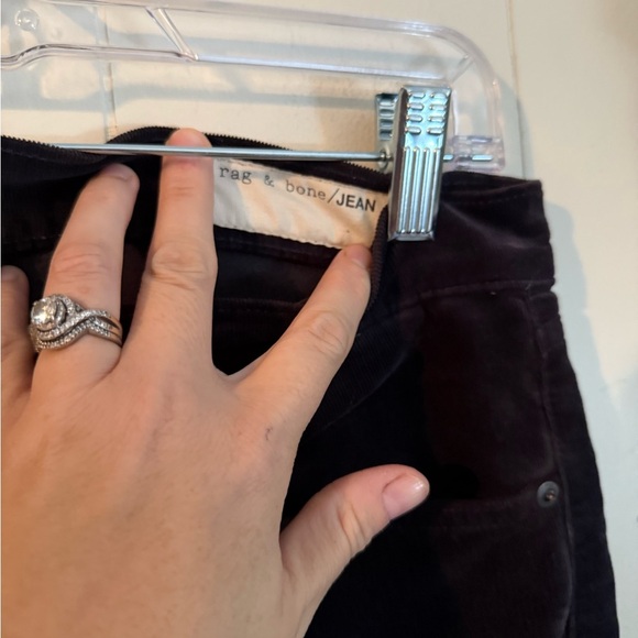 Rag & Bone Skinny Black/Charcoal Corduroy Pants size 29 - Picture 4 of 10